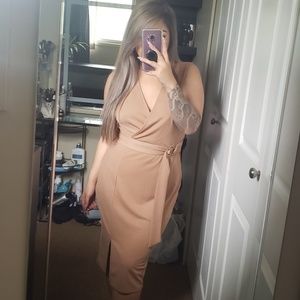 Susy shier tan dress